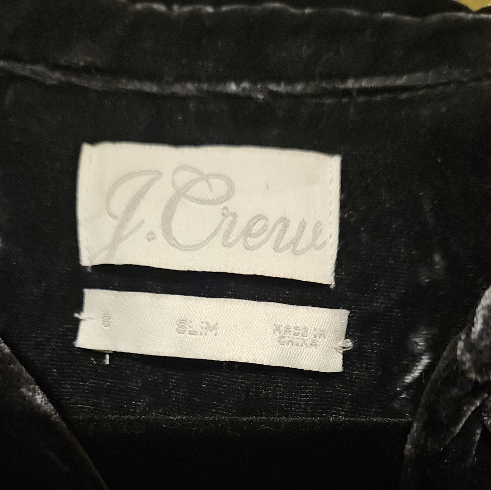 JCrew Crushed Velvet Shirt - Picture 2 of 3